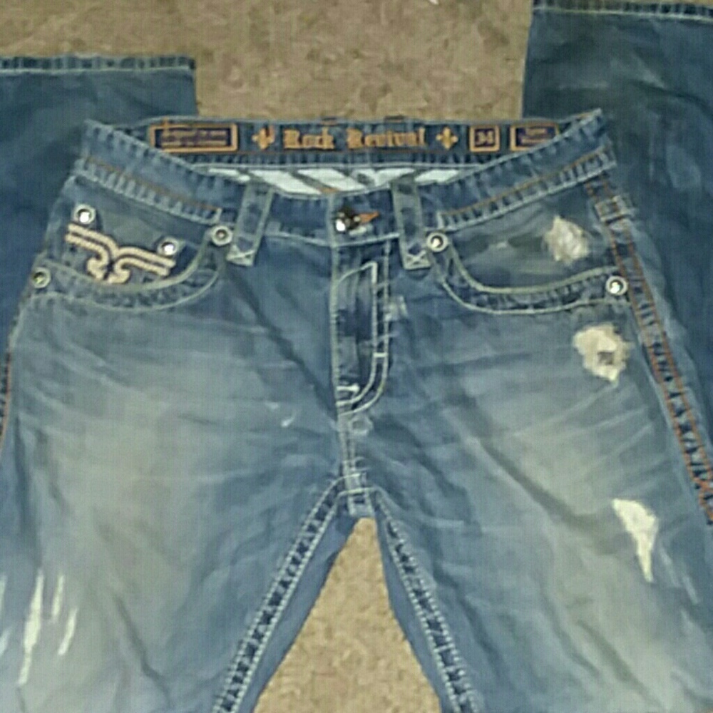 Rock revival Tyson straight leg jeans